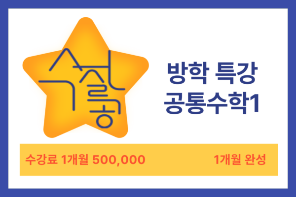 몰입형 특강 공통수학1